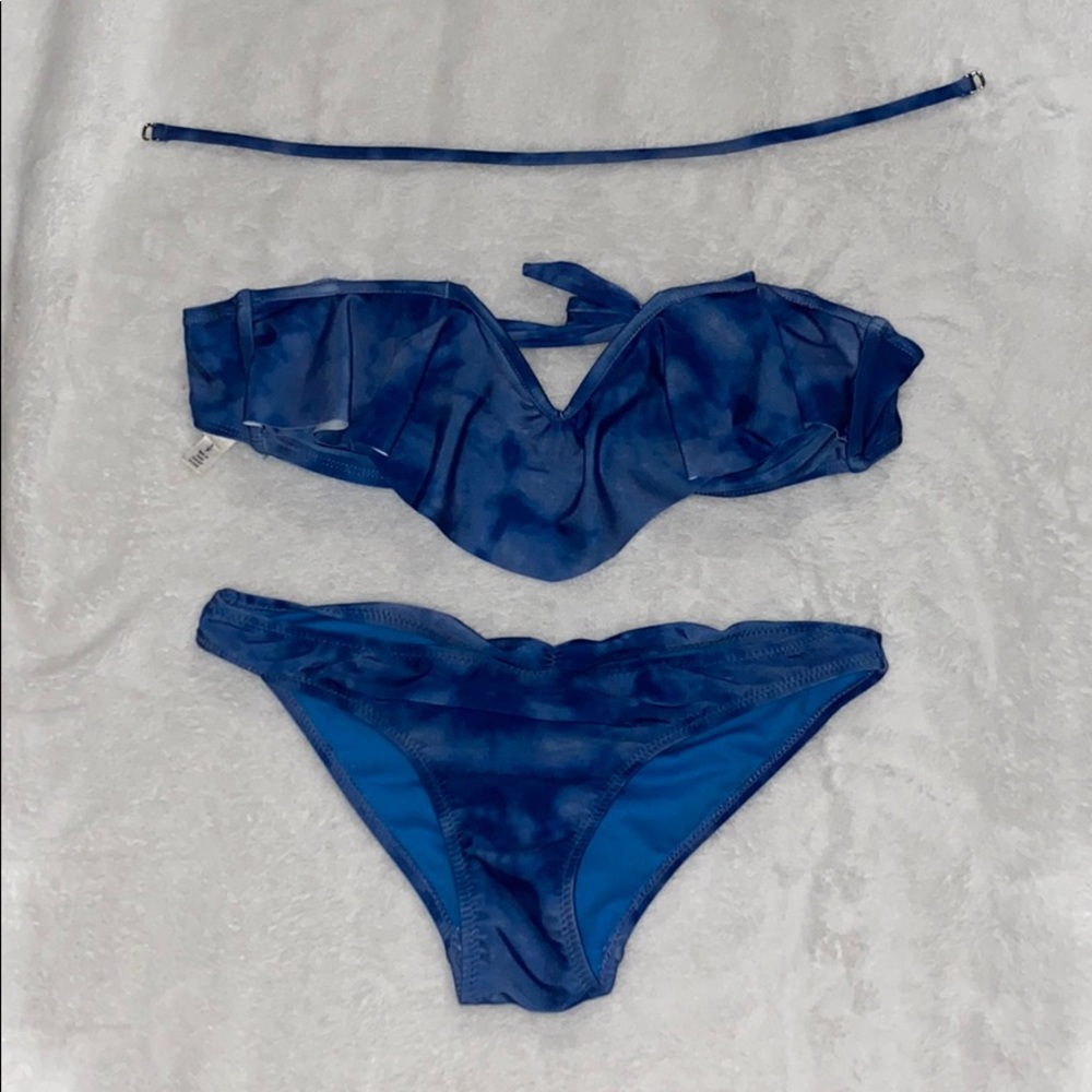 Blue tie dye bikini!